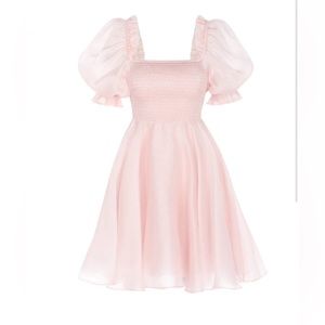 Selkie mini Maria dress in shimmer Peach Fuzz S NWT